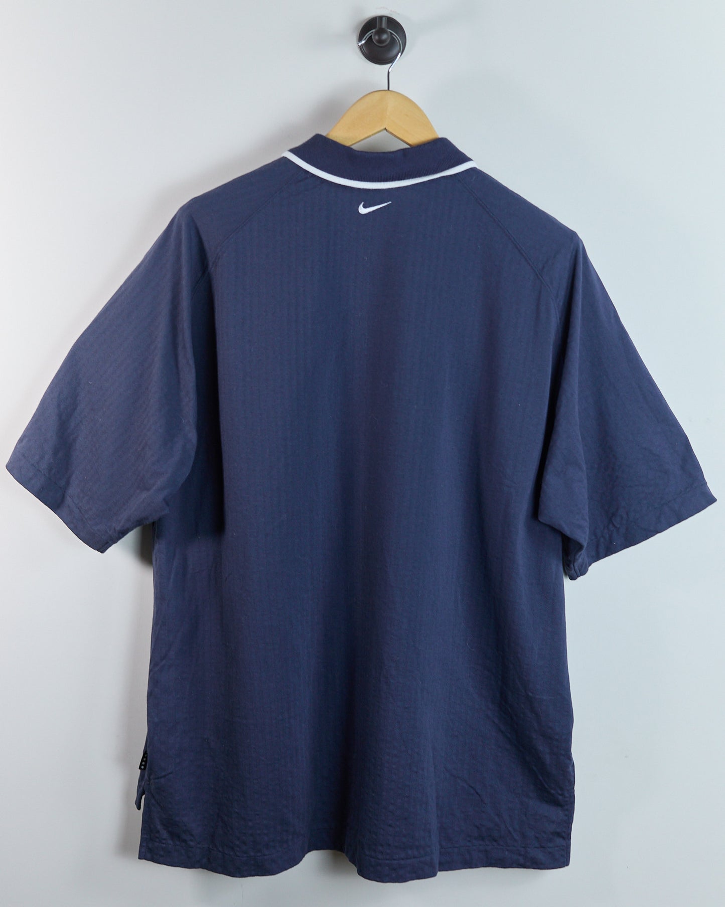 90s Nike Golf Dark Blue/Light Blue Polo (XL)