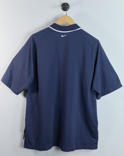 90s Nike Golf Dark Blue/Light Blue Polo (XL)