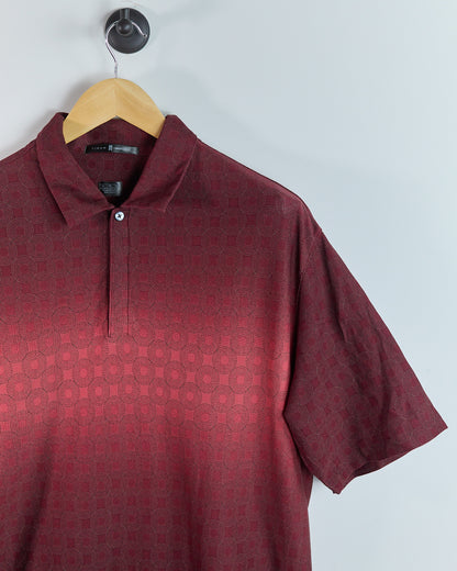 Early 00s Nike Golf Red/Black Polo (XL)