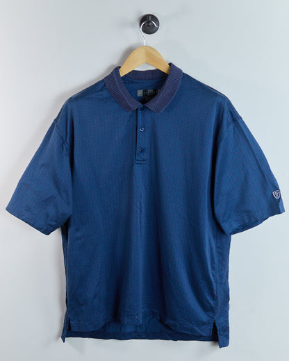 90s Nike Golf Blue Pattern Polo (XL)