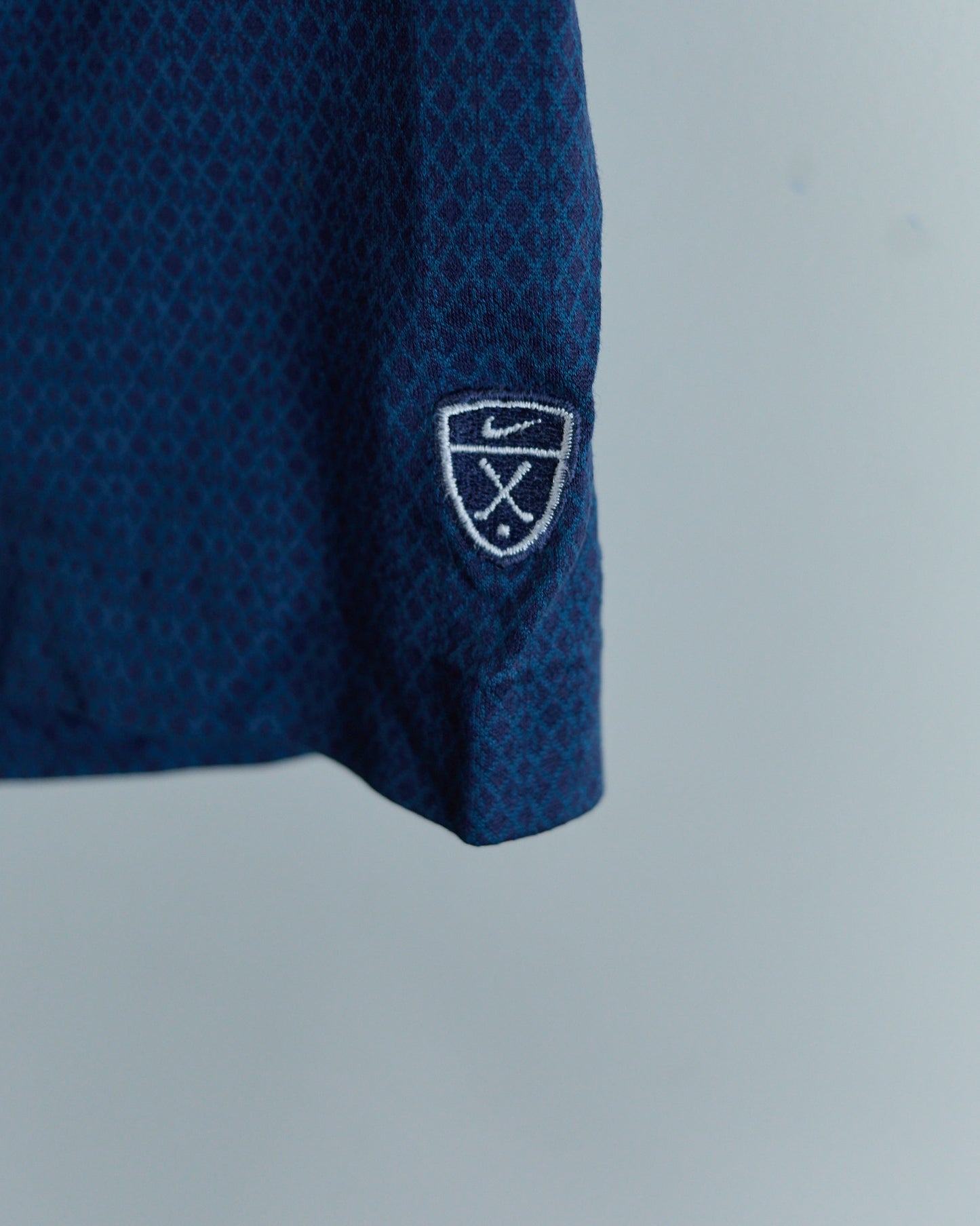 90s Nike Golf Blue Pattern Polo (XL)