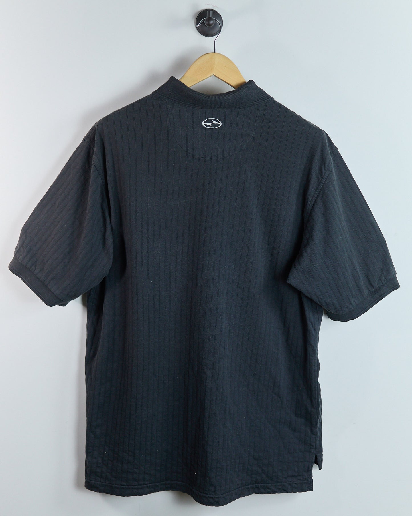 90s Nike Golf Yin Yang logo Charcoal/Black Polo (XL)