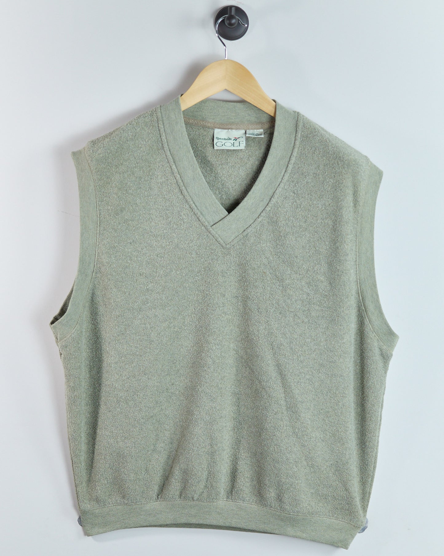 90s Reebok Green V Neck Vest (XL)