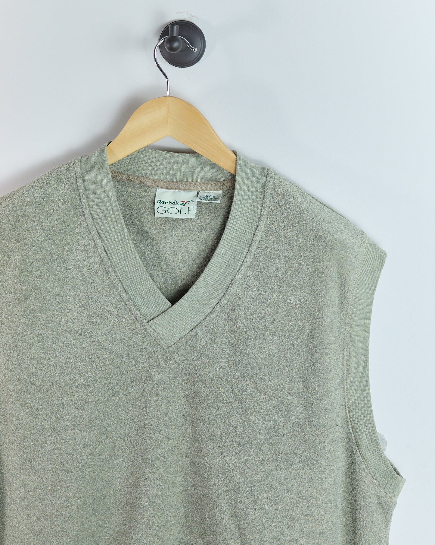 90s Reebok Green V Neck Vest (XL)