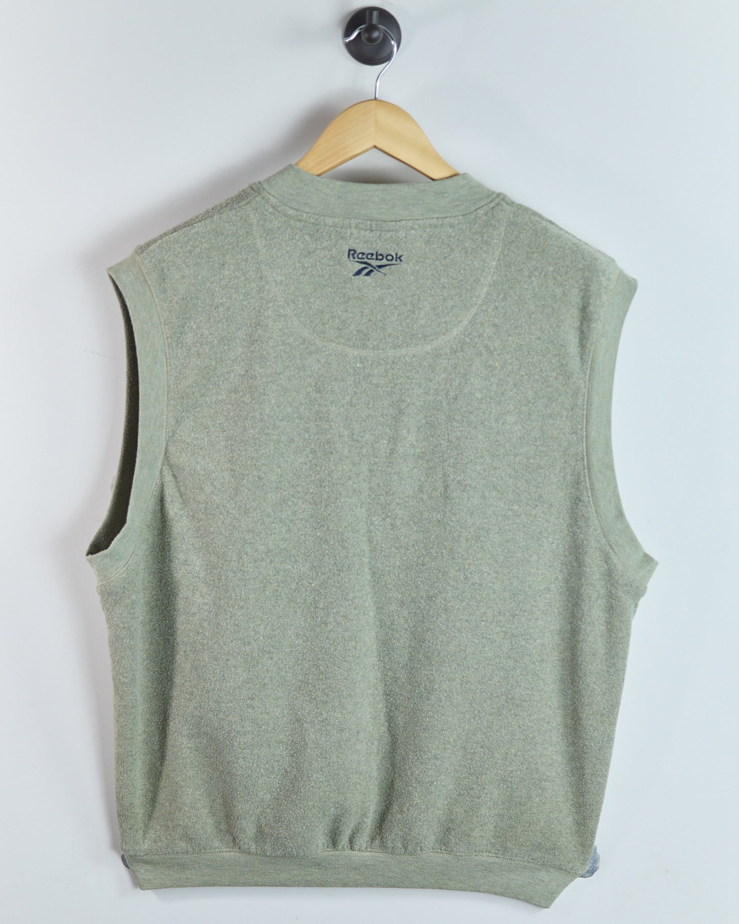 90s Reebok Green V Neck Vest (XL)