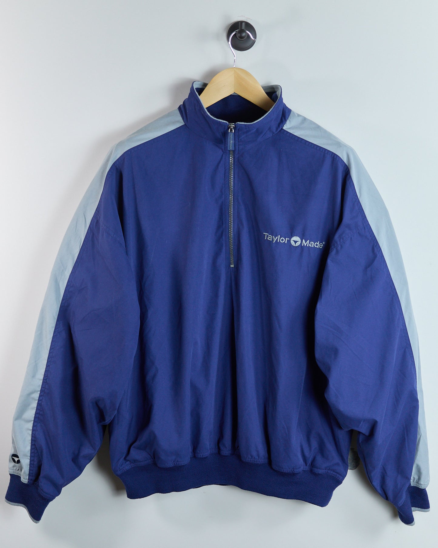 90s TaylorMade Blue/Grey Quarter Zip Windbreaker (XL)