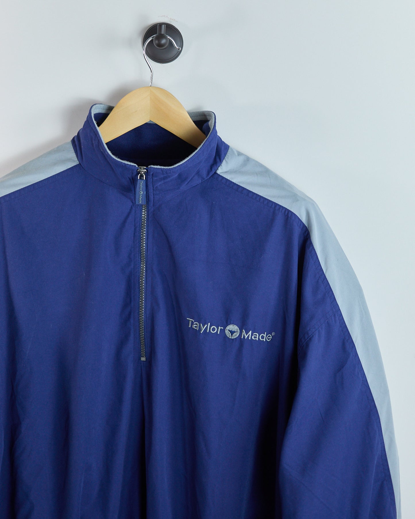 90s TaylorMade Blue/Grey Quarter Zip Windbreaker (XL)