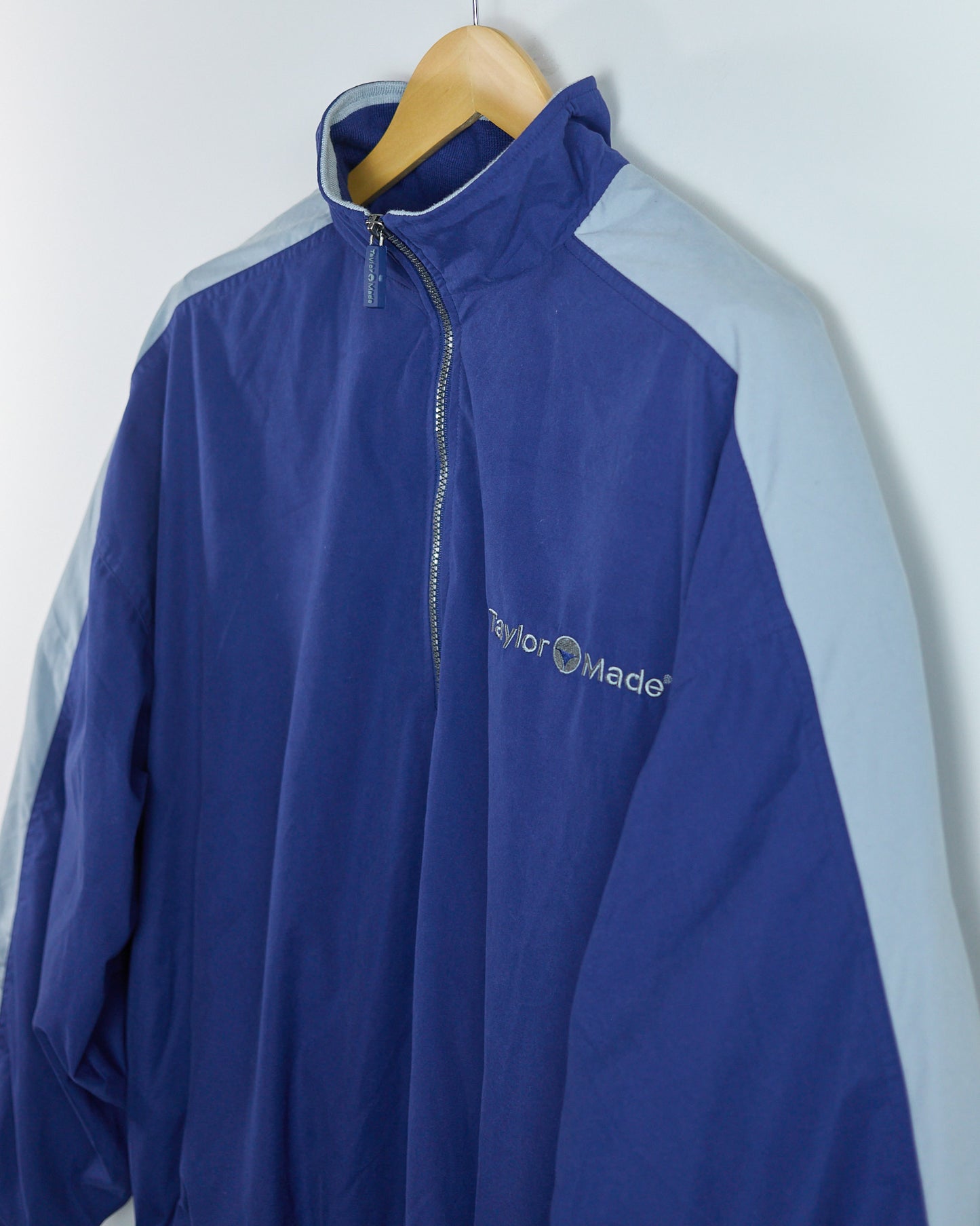 90s TaylorMade Blue/Grey Quarter Zip Windbreaker (XL)