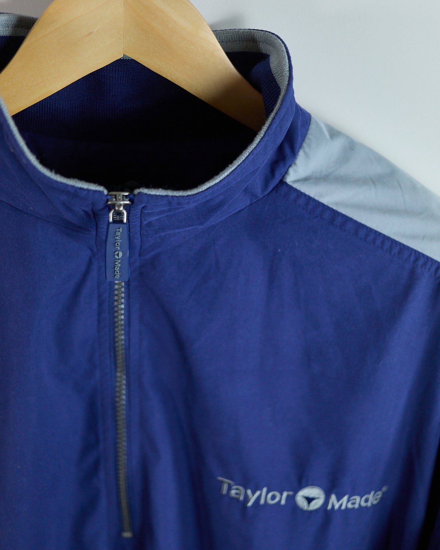 90s TaylorMade Blue/Grey Quarter Zip Windbreaker (XL)