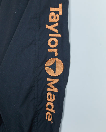90s TaylorMade Black/Orange V Neck Windbreaker (M)
