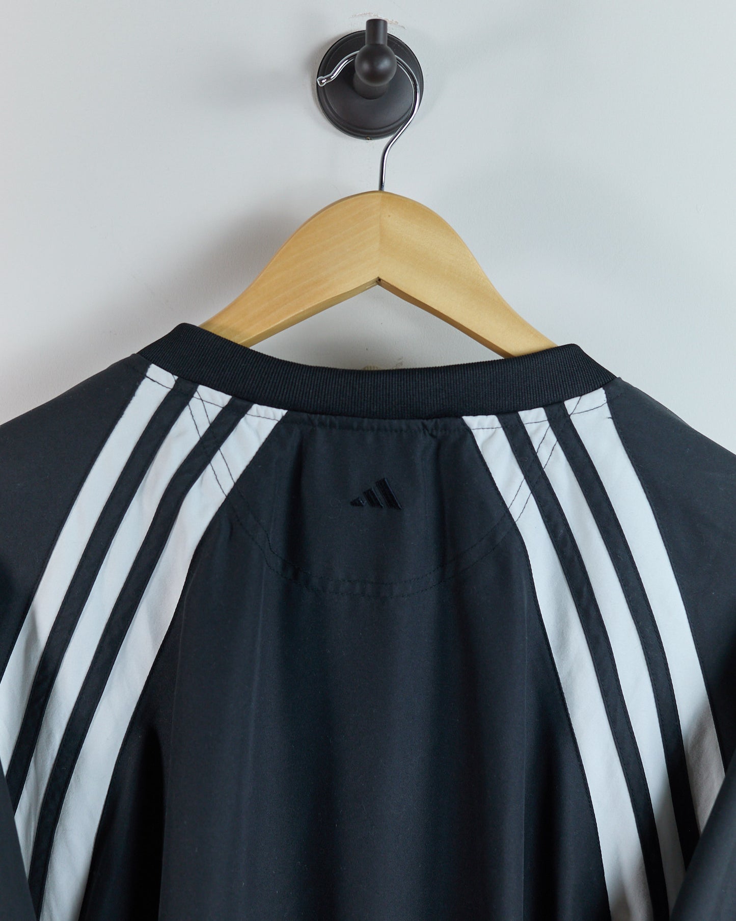 90s Adidas Golf Black/White V Neck Windbreaker (XL)