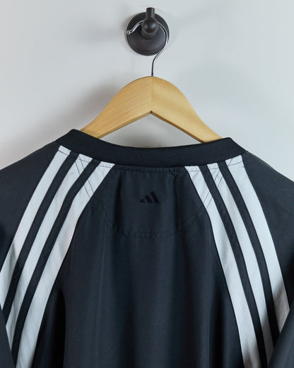 90s Adidas Golf Black/White V Neck Windbreaker (XL)
