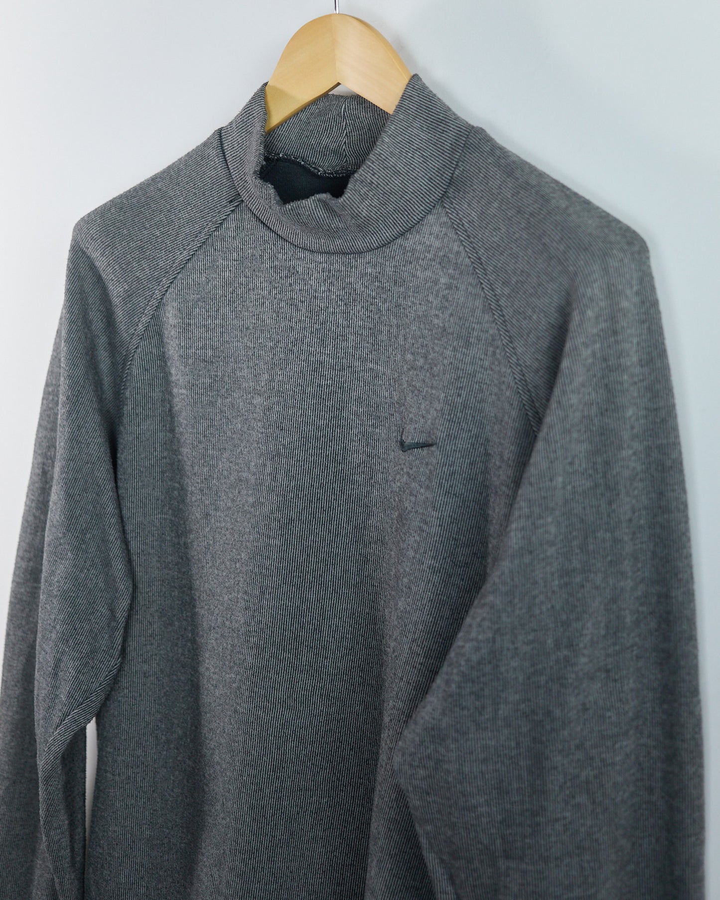 90s Nike Golf Grey/Black Long Sleeve Turtle Neck (L)