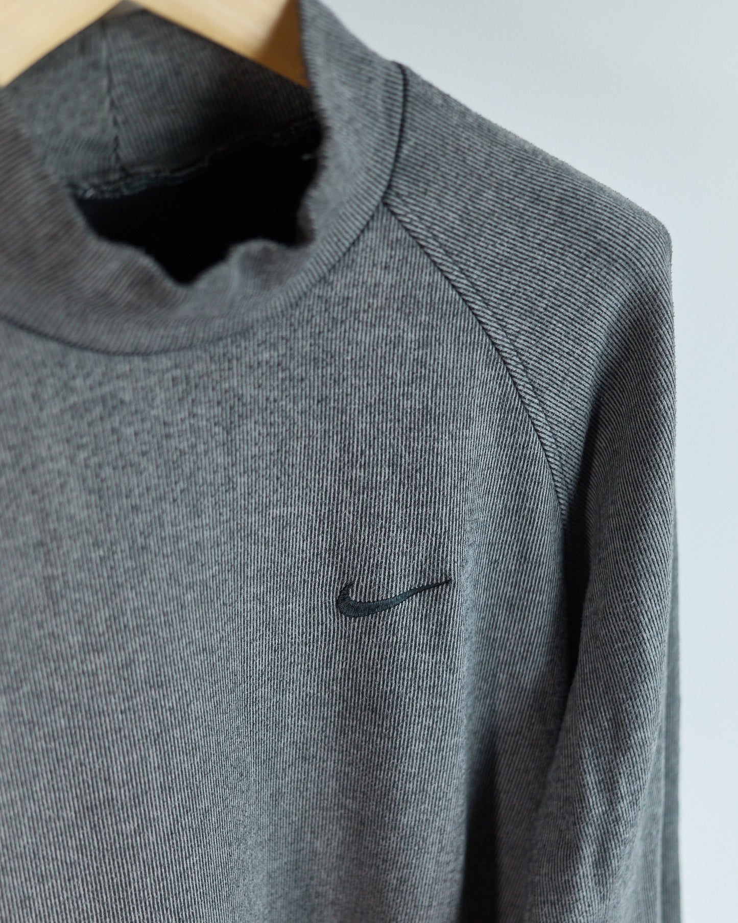 90s Nike Golf Grey/Black Long Sleeve Turtle Neck (L)