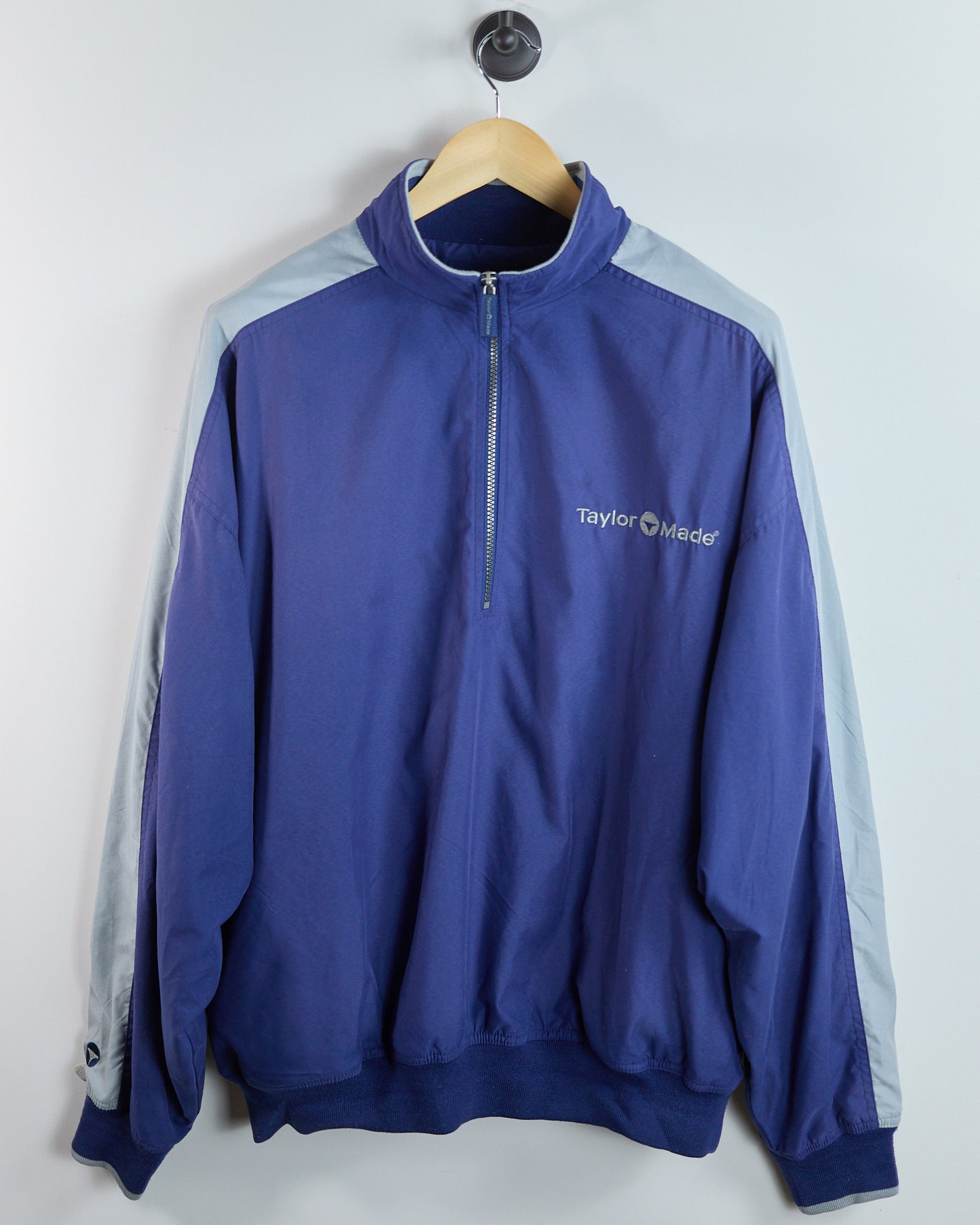 90s TaylorMade Blue/Grey Half Zip Windbreaker (XL)