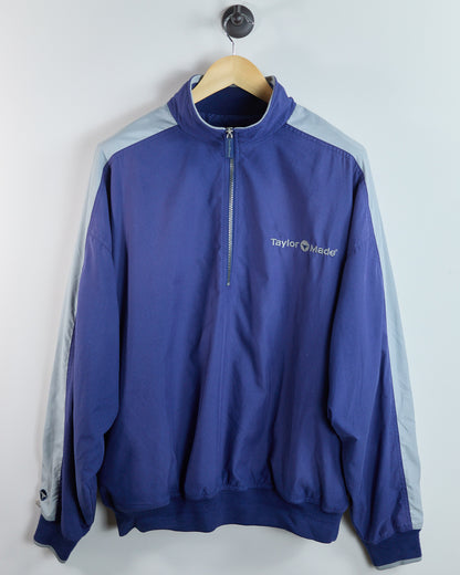 90s TaylorMade Blue/Grey Half Zip Windbreaker (XL)
