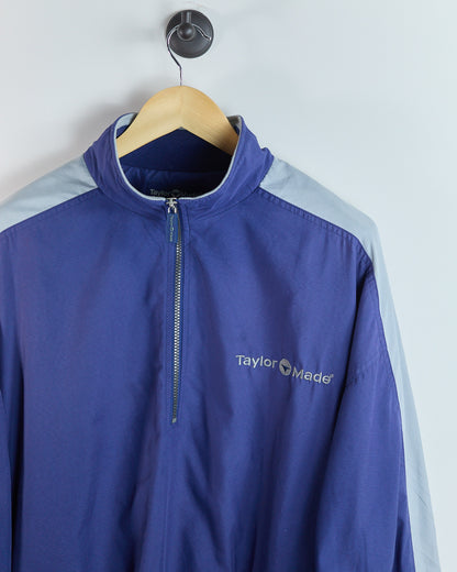 90s TaylorMade Blue/Grey Half Zip Windbreaker (XL)