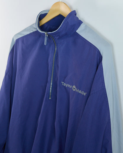 90s TaylorMade Blue/Grey Half Zip Windbreaker (XL)