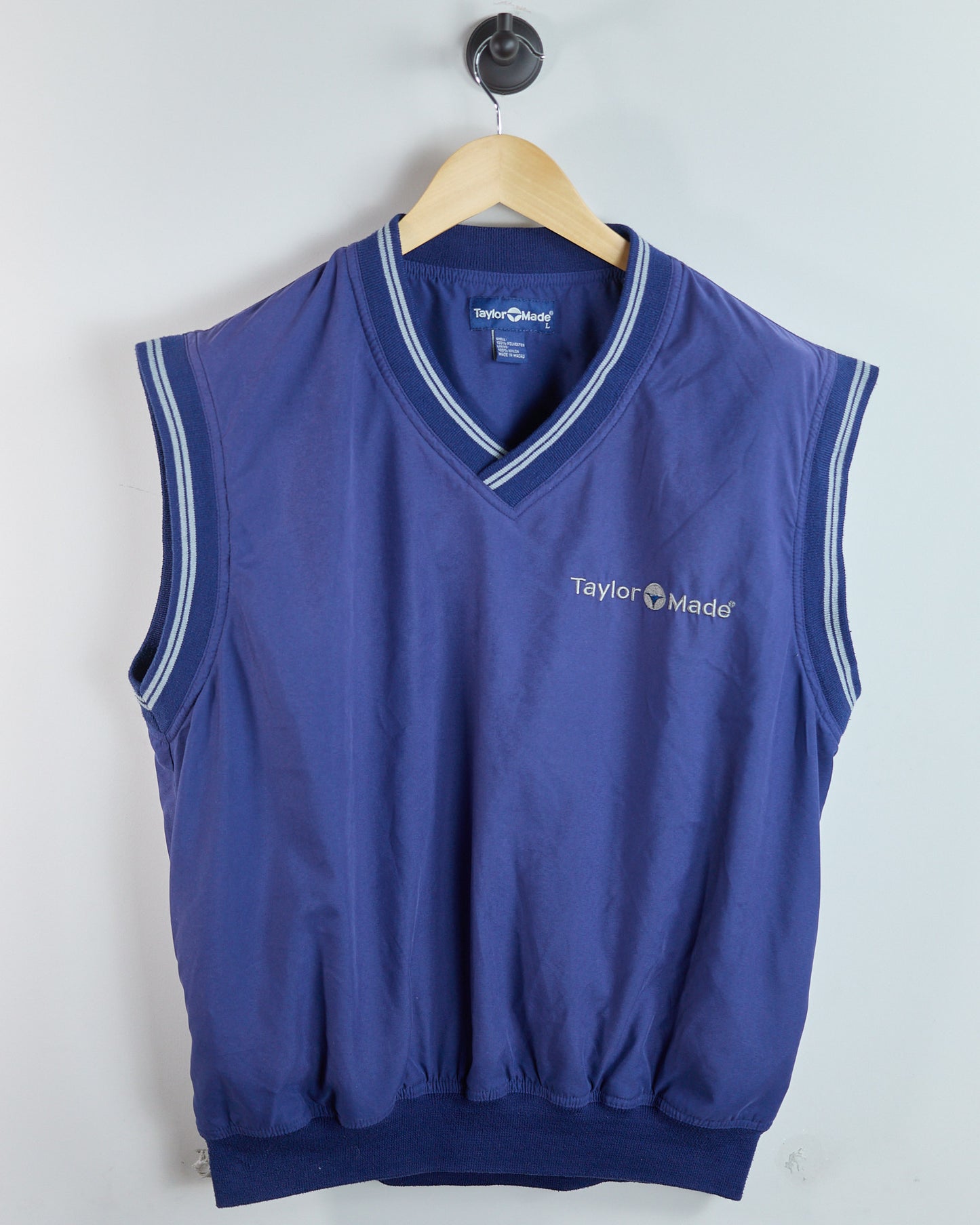 90s TaylorMade Blue/Grey Windbreaker Vest (L)