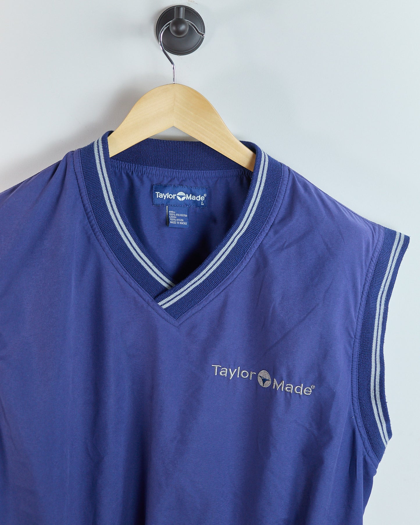 90s TaylorMade Blue/Grey Windbreaker Vest (L)