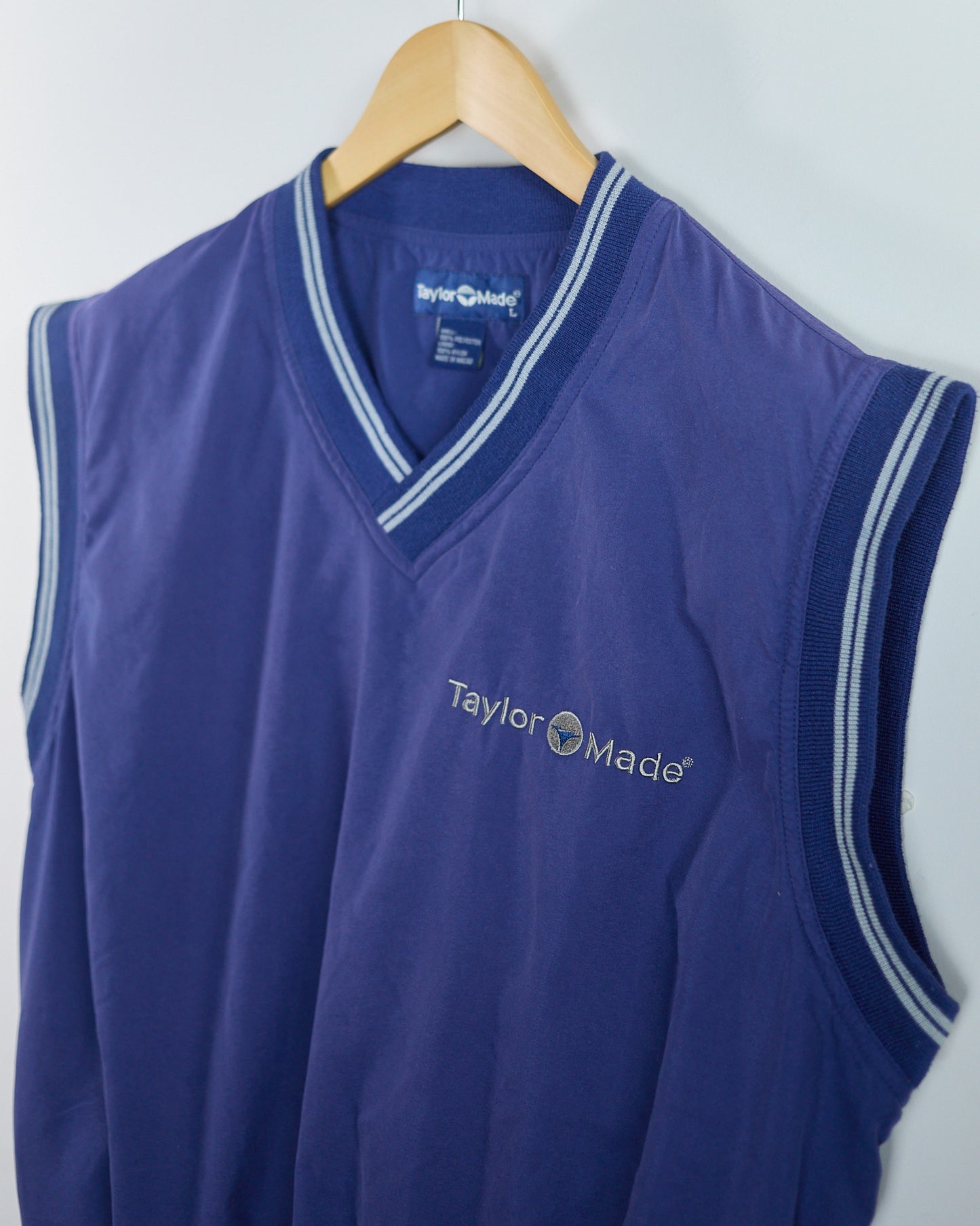 90s TaylorMade Blue/Grey Windbreaker Vest (L)