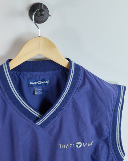 90s TaylorMade Blue/Grey Windbreaker Vest (L)