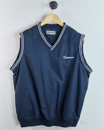 00s TaylorMade Navy/Blue Windbreaker Vest (XL)