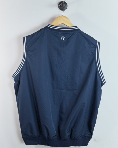 00s TaylorMade Navy/Blue Windbreaker Vest (XL)