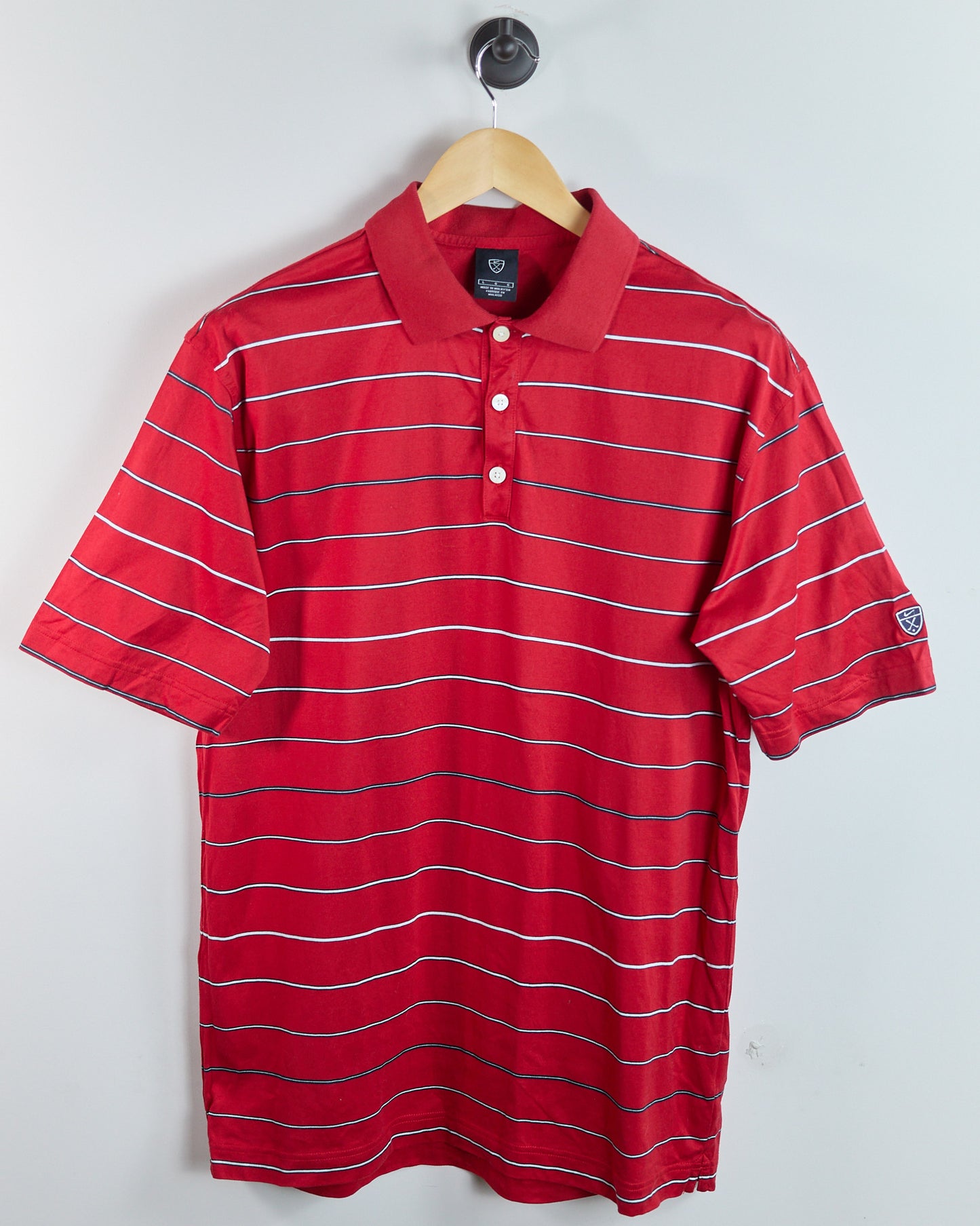 90s Nike Golf Red/Black Polo (L)