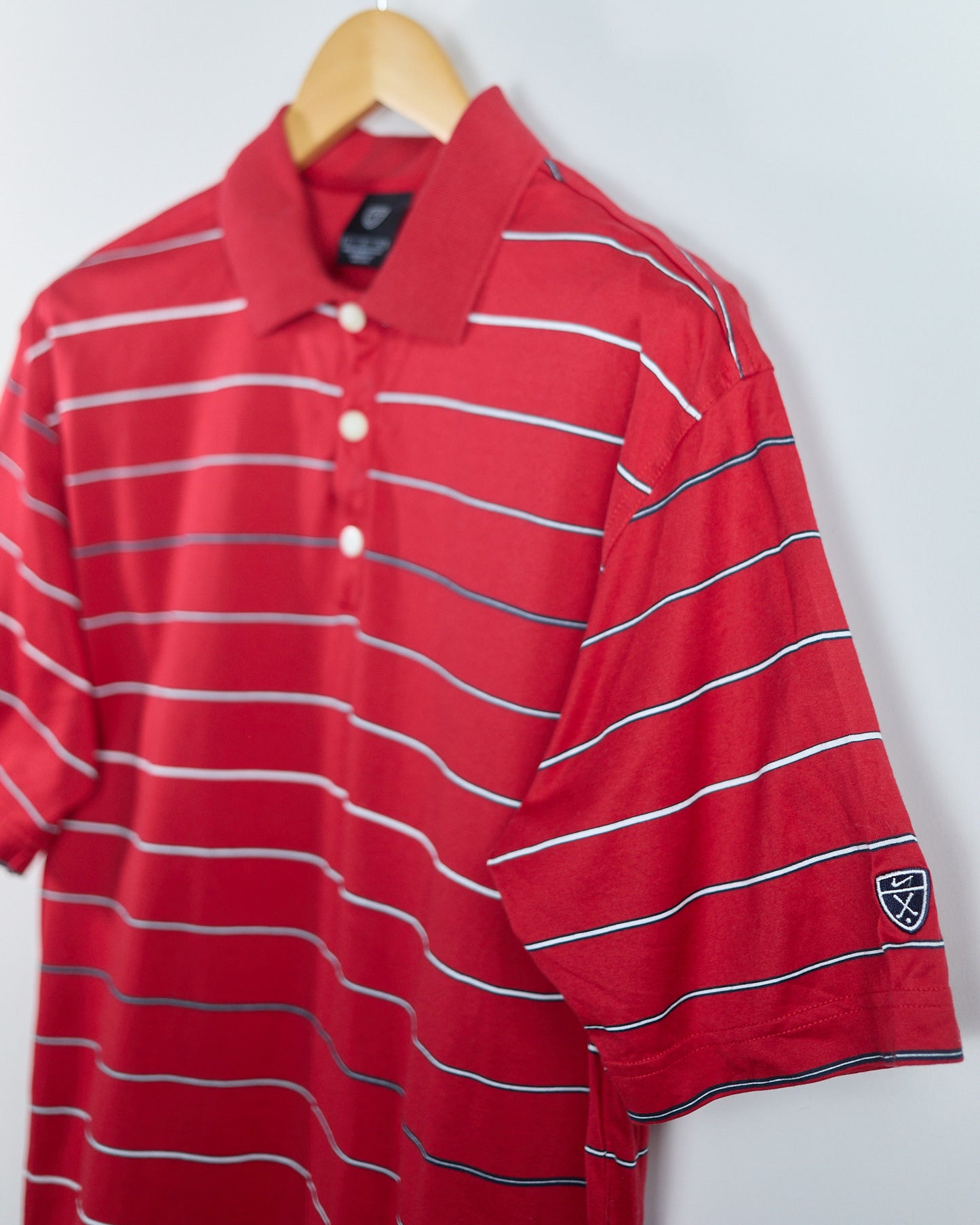 90s Nike Golf Red/Black Polo (L)