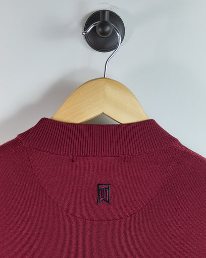 90s Nike Golf Maroon Long Sleeve Mock Neck (XL)