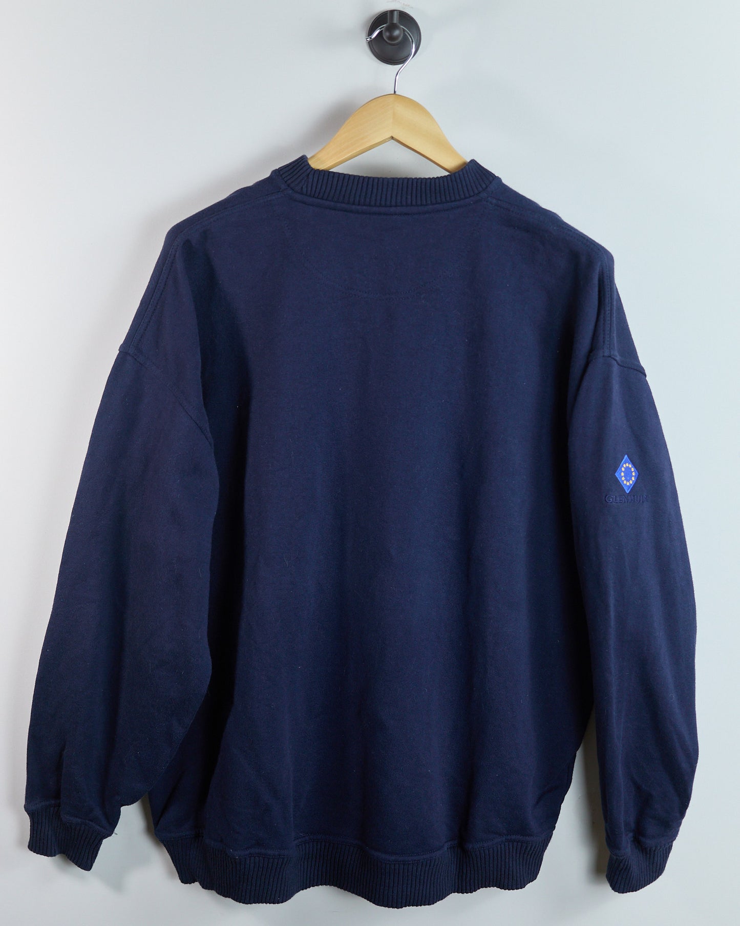 90s Glenmuir Dark Blue Ryder Cup Crew Neck Jumper (XXL)