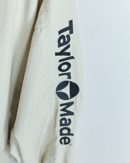 90s TaylorMade Cream V Neck Windbreaker (XL)