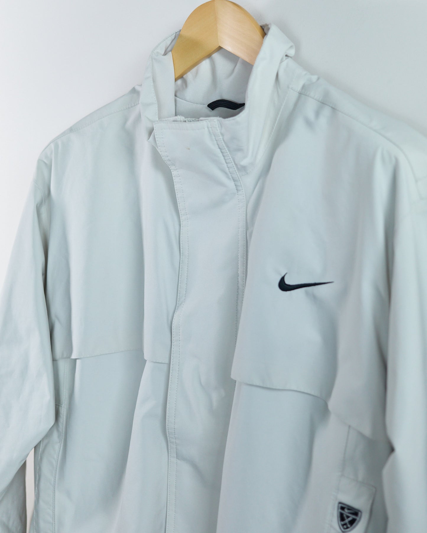 90s Nike Golf White/Cream Full Zip Windbreaker (M)