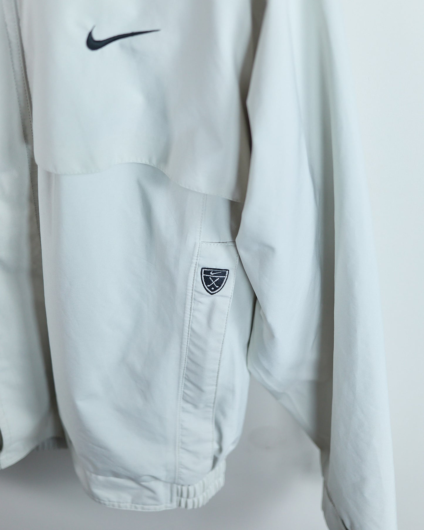 90s Nike Golf White/Cream Full Zip Windbreaker (M)