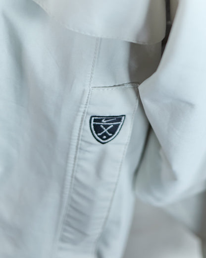 90s Nike Golf White/Cream Full Zip Windbreaker (M)