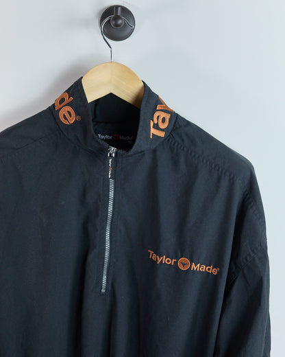 90s TaylorMade Black Quarter Zip Windbreaker (M)