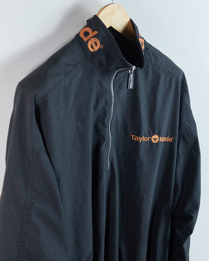 90s TaylorMade Black Quarter Zip Windbreaker (M)