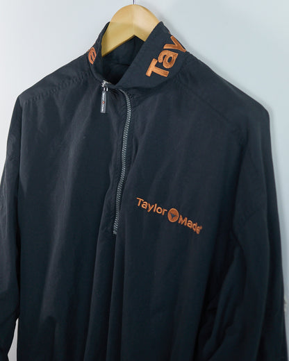 90s TaylorMade Black Quarter Zip Windbreaker (M)