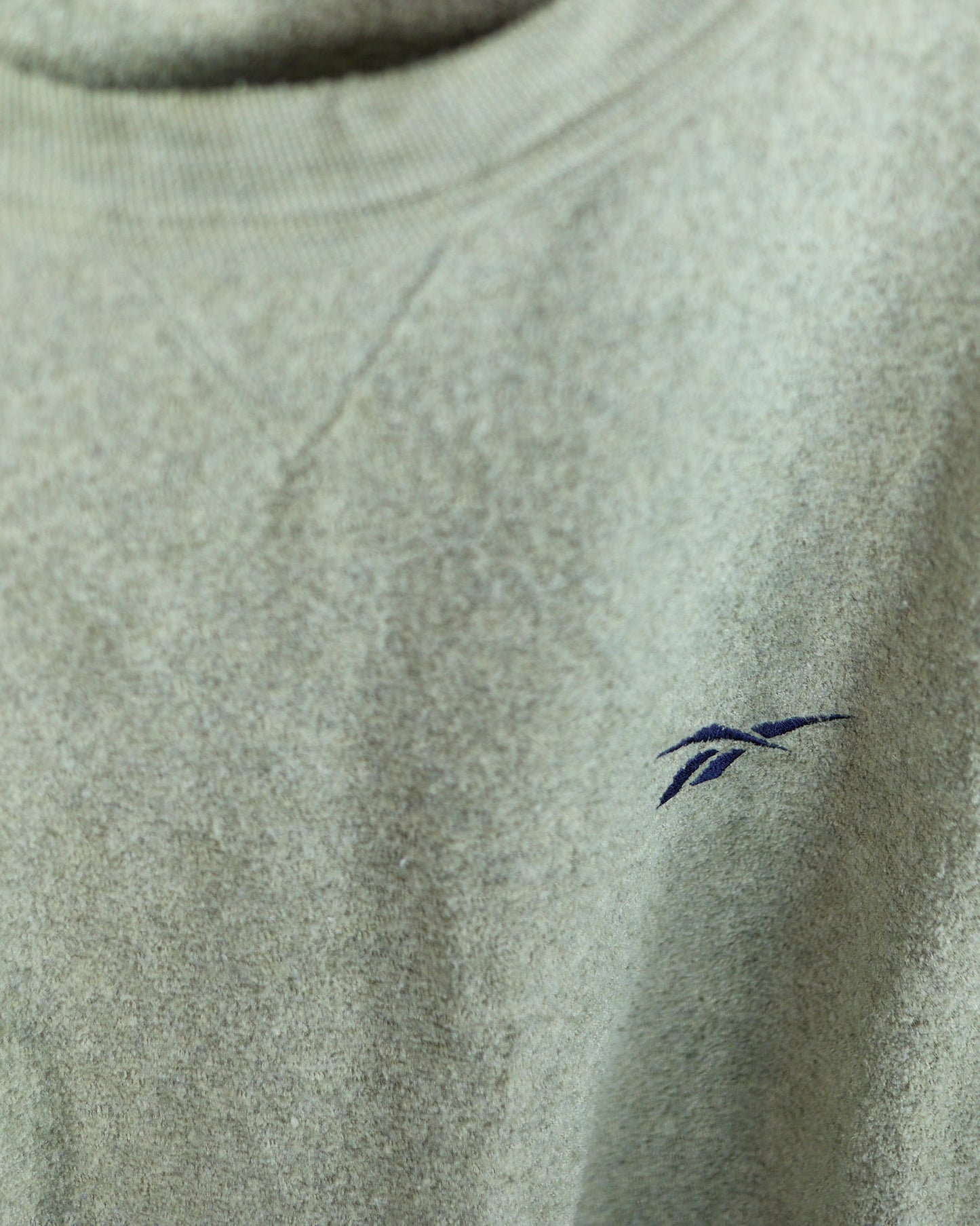 90s Reebok Green V Neck Crew Neck Jumper (L)