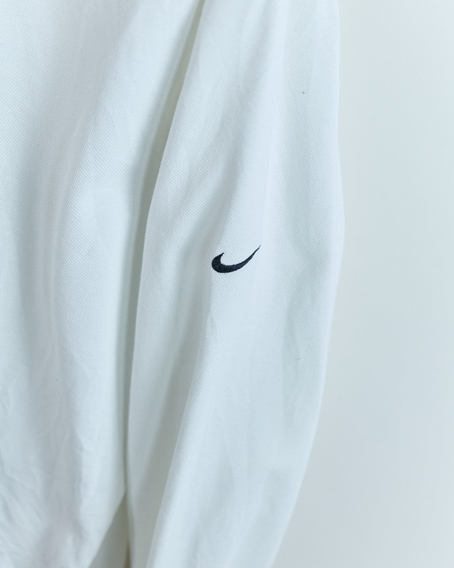 90s Nike Golf White Long Sleeve Polo (L)