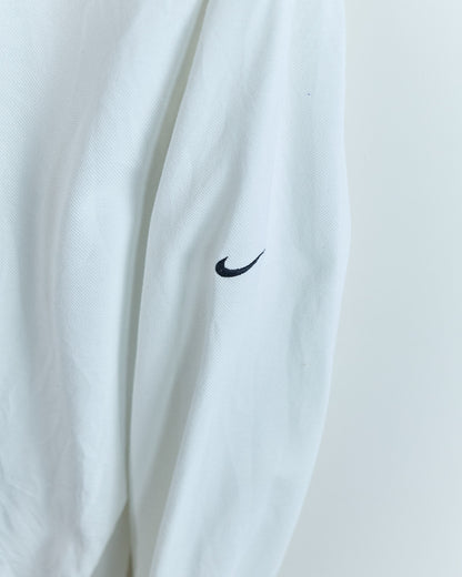 90s Nike Golf White Long Sleeve Polo (L)