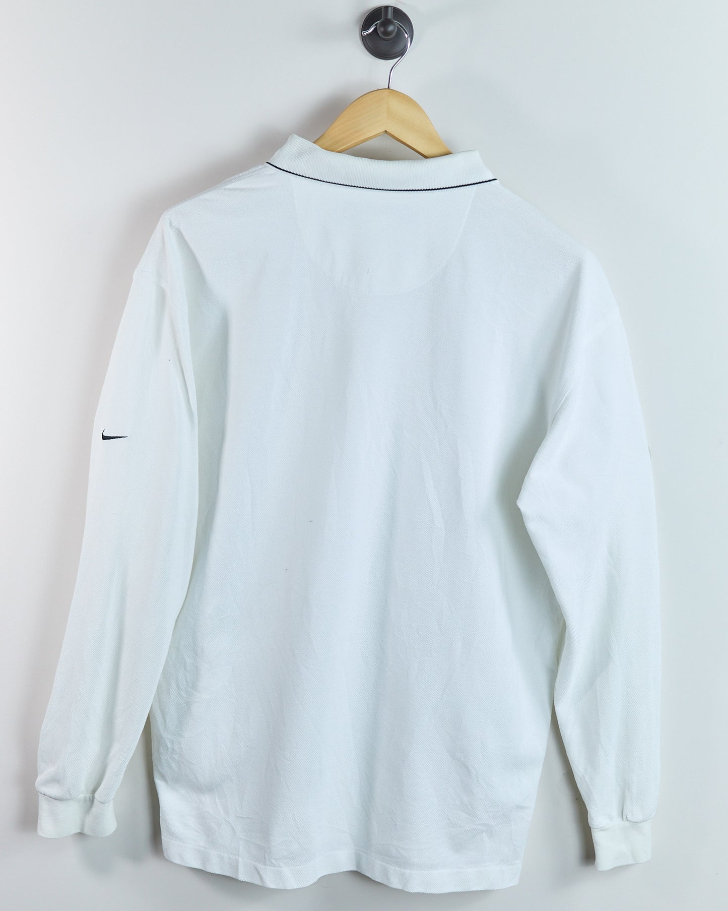 90s Nike Golf White Long Sleeve Polo (L)