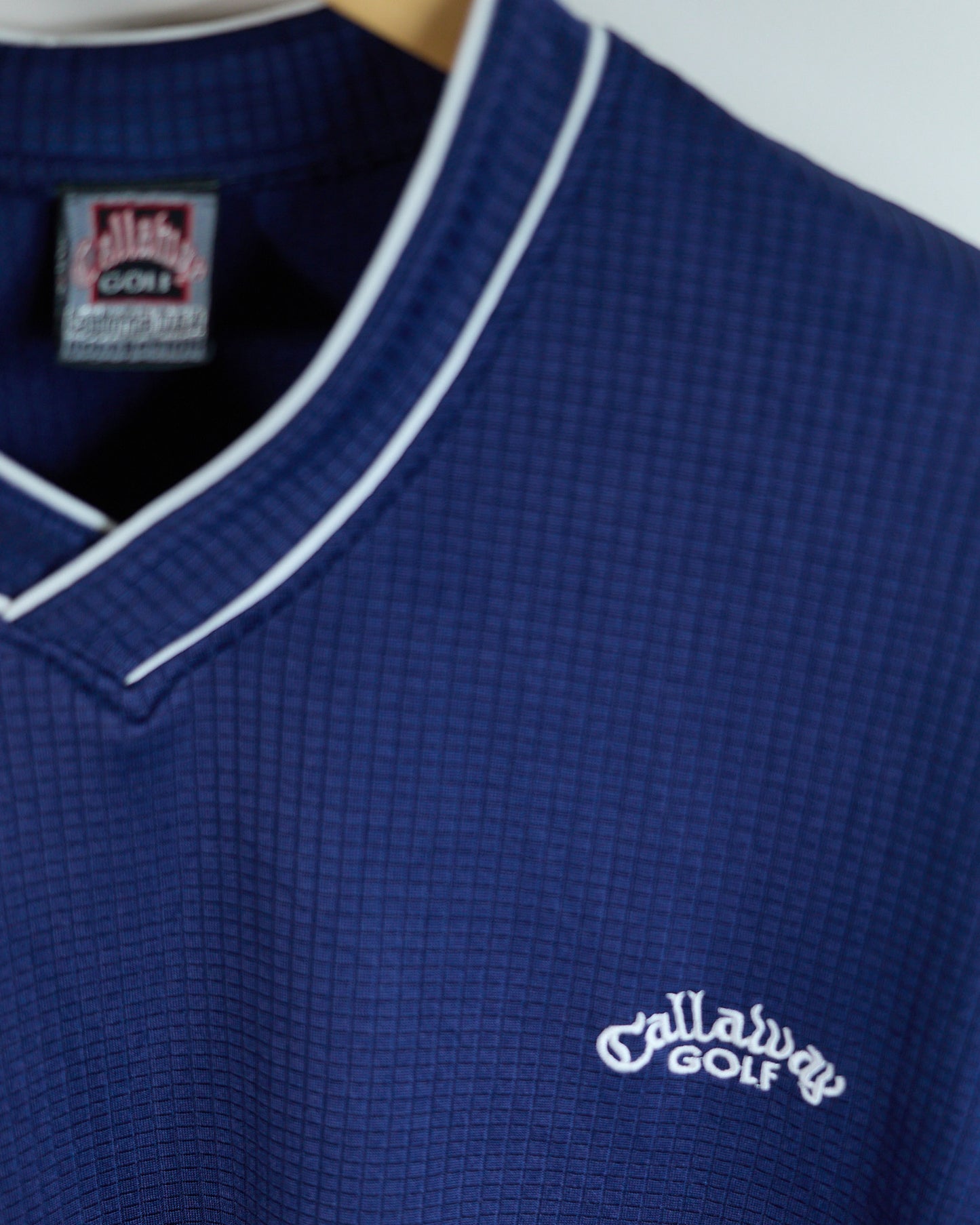 90s Callaway Blue V Neck T-Shirt (L)