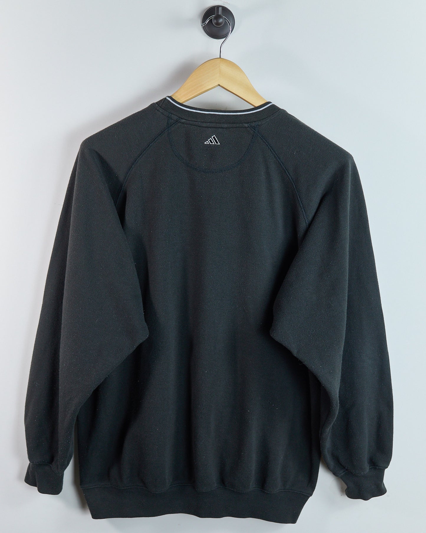 90s Adidas Golf Black Crew Neck Jumper (M)