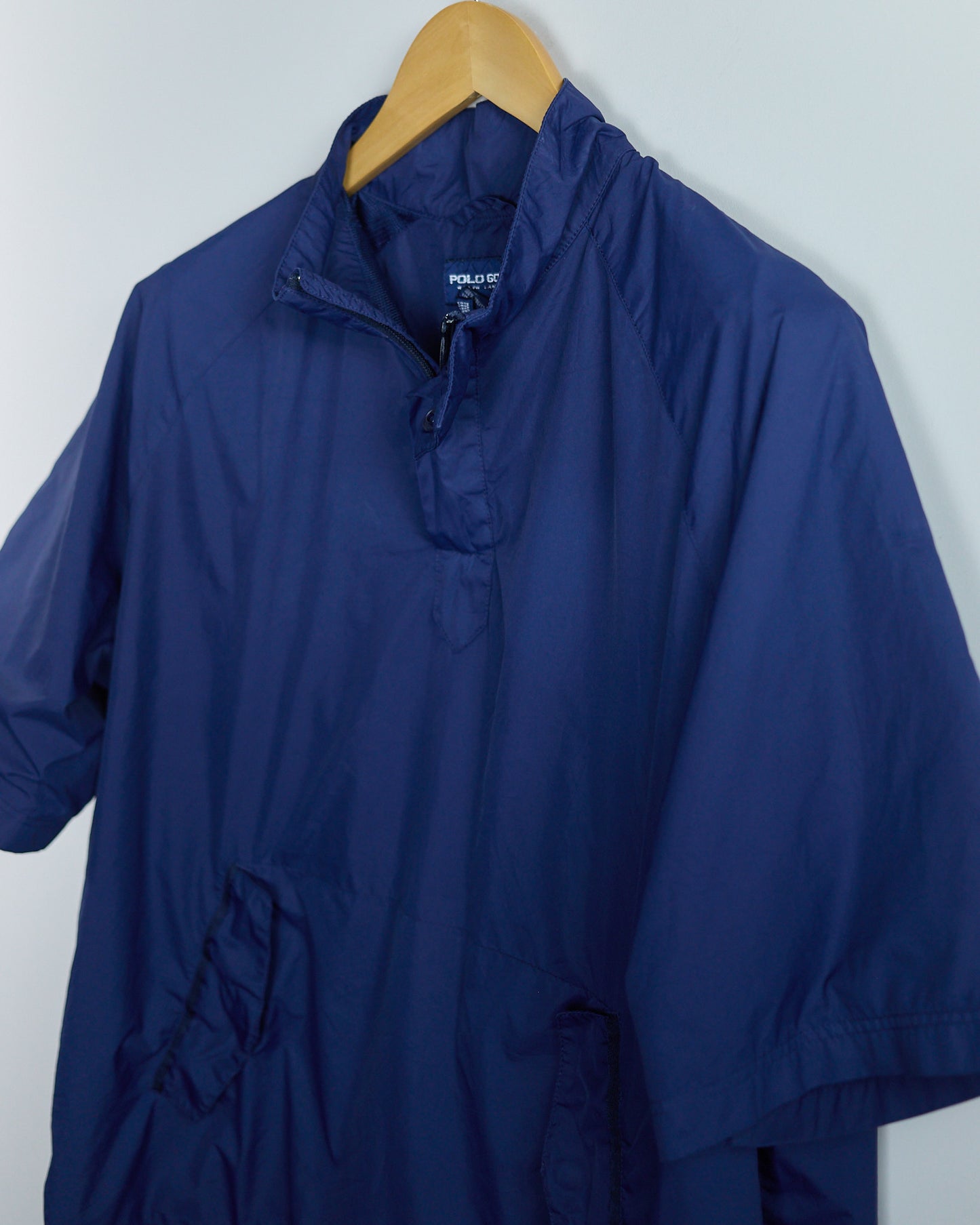 90s Polo Golf Blue Short Sleeve Quarter Zip Jacket (L)