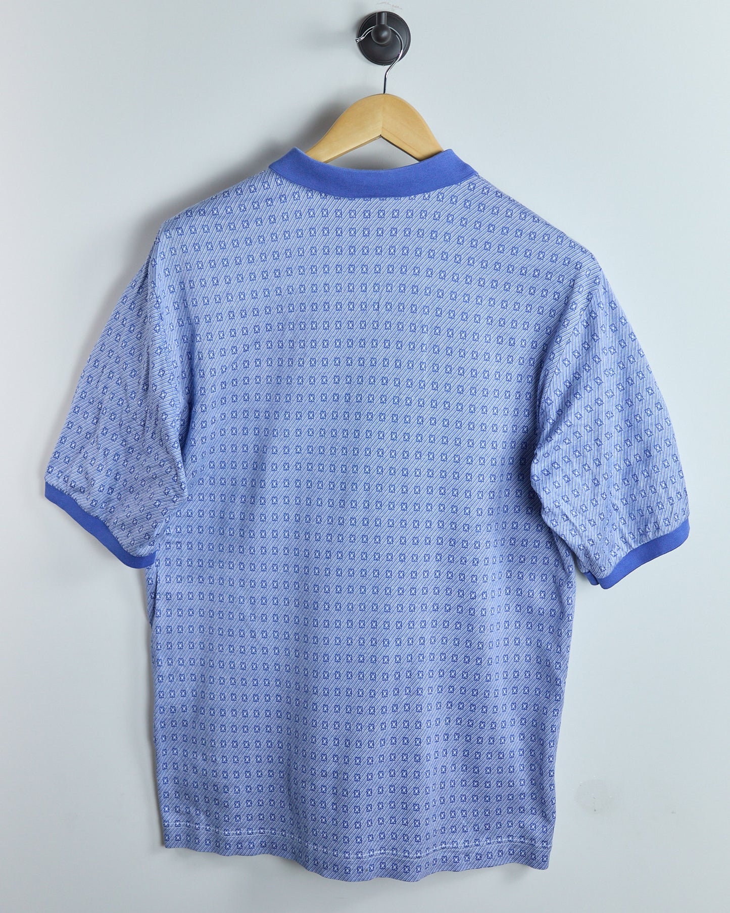 90s Bobby Jones Blue Masters Pattern Polo (L)