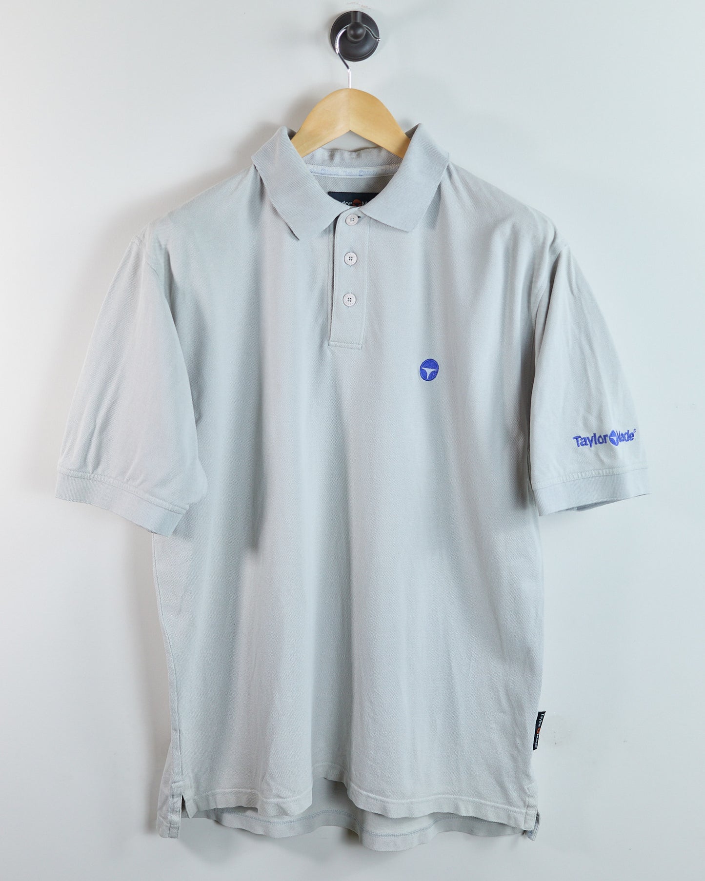 90s TaylorMade Grey/Blue Polo (M)