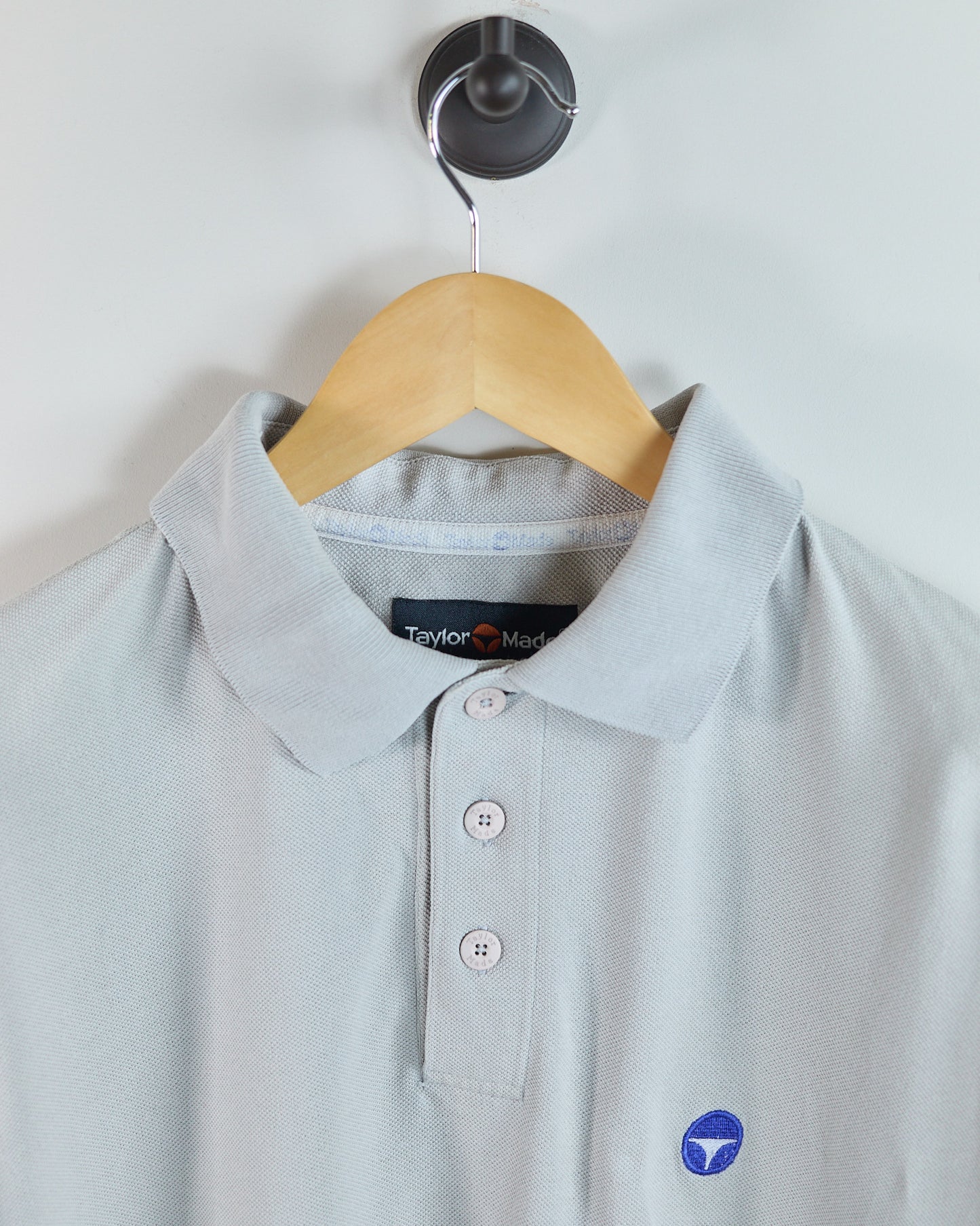 90s TaylorMade Grey/Blue Polo (M)