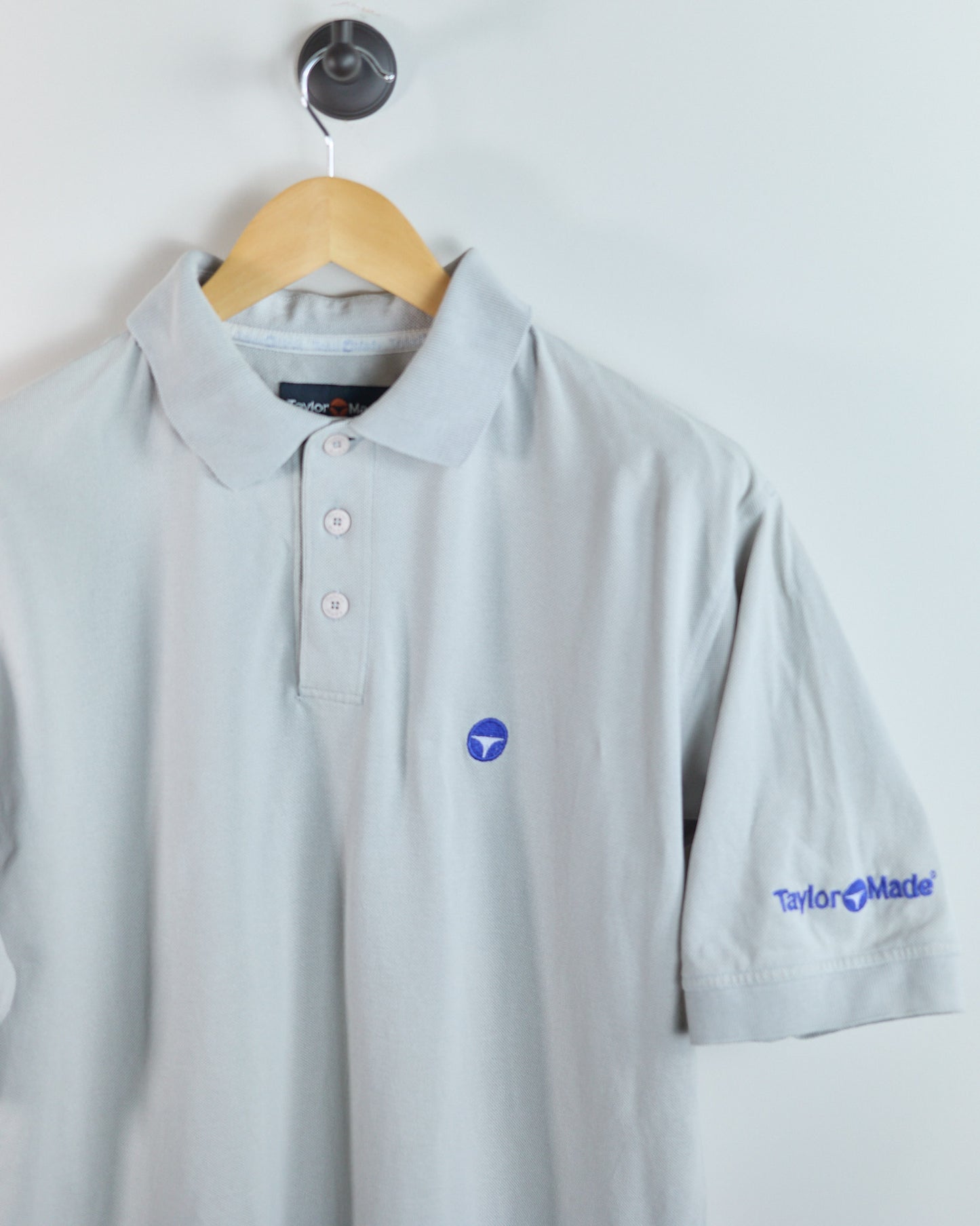 90s TaylorMade Grey/Blue Polo (M)